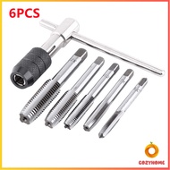 Cozy ชุดต๊าบเกลียว 6 ชิ้น ประกอบด้วยด้ามต๊าป M3x0.5 M4x0.7 M5x0.8M6x1M8x1.25 Tap wrench set