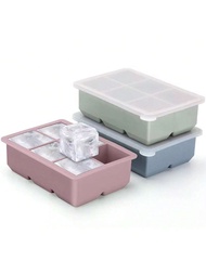 1PC Large Ice Cube Trays For Whiskey Big Silicone Ice Cube Trays 2Inch - Huge Square Ice Cubed Tray 