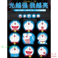 7QHN Doraemon Reflective Sticker Doraemon Doraemon Helmet Scratch Block Bell Calf Cute Decorative St