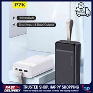 Awei P7K 30000mAh Fast Charging Power Bank Dual USB Type-C Micro Input Portable Powerbank