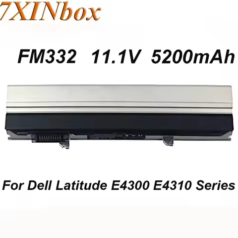 7XINbox FM332 HW898 11.1V 5200mAh Laptop Battery For Dell Latitude E4300 E4310 Series Notebook 0FX8X
