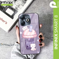 Case Smart 8 Terbaru Casing Infinix Smart 8 Softcase Karakter Pelindung Body dan kamera Silikon Mewah Glossy Protection