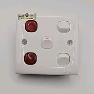 MIND 2GANG 20A DOUBLE POLE + 1 GANG 1 WAY SWITCH