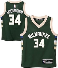 Giannis Antetkounmpo Milwaukee Bucks NBA Kids 4-7 Green Icon Edition Player Jersey