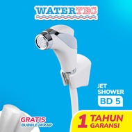 Watertec Vitus Jet Shower Cebok Toilet Washer Bidet Polymer 1/2" (BD5 WHT) - White Chrome