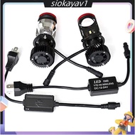 1Pair H4 Canbus Projector Lens Car Headlight Mini Lens LED Projector Bulb 6000K for Auto Motorcycle