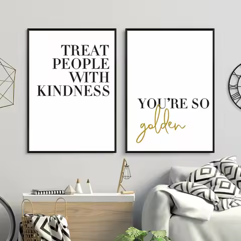 Pop Singer Harry Album Golden Prints , You're So Golden Lyrics Canvas Painting Poster Music Wall Art