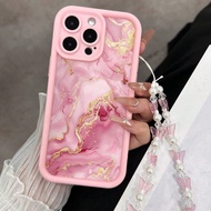 Cartoon gilt powder phone case iPhone Bracelet Phone Case