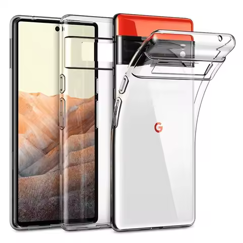 Ultra Thin Clear Silicone Case For Google Pixel 9 8 7 6 Pro 8A 7A 6A 5A 5 4A 4 3A XL Transparent Sof