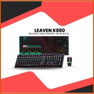 ✒ ▥ ♚ LEAVEN K880 MECHANICAL KEYBOARD AND MOUSE