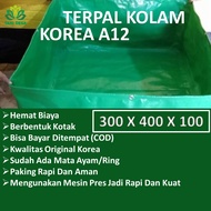 Kolam terpal kotak Bioflok A12 ukuran 3x4x1 meter KOREA