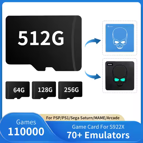 EmuELEC System Game Card For S922X Video Game Console/TV Box BeeLink GT King TF Card With 110000 Gam