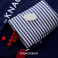 KNACKBAG - KnockKnock Stripe bag - กระเป๋าทรงถัง + ชาร์มซองเสียบแว่นตาตกแต่งกระเป๋า(สีเดียวกับกระเป๋