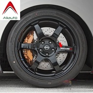 Nissan car stickers, rim stickers, Nissan nismo tire rim stickers, nismo rim stickers, car stickers