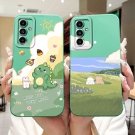 For Samsung M23 F23 5G Case M236B E236B Aesthetic Cute Coffee Painted Shockproof Silicone For Samsun