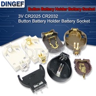 5PCS 3V CR2025 CR2032 Button Battery dingef Socket Holder Battery Storage Box 2025 2032 Battery Orga
