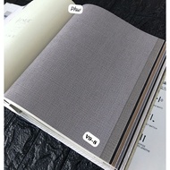 Avenue Minimalist Plain Cream Grey Fiber Fabric Wallpaper