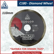 [CORATED] Uniwolf C180 Diamond Wheel 110mm C180 For Ceramic Tiles (4x110mm)