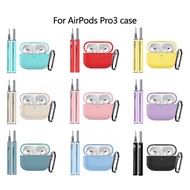 For Airpods Pro 3 Case with Cleaner Pen Kit Soft Silicone Protective Cover for Apple Airpods Pro 3