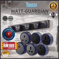 [2025 NEW] reTouch Power Track WATT GUARDIAN Power Rail Socket with 32A 8000W Overload Protection an