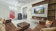 Rumah m² dengan 2 bilik tidur dan 2 bilik mandi peribadi di HSR Layout (M's Cozy Unwind - Azalea)
