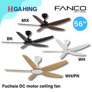 Fanco Fuchsia DC motor ceiling fan 56 inch /  Kipas Hiasan / Syiling Fan / Ceiling Fan/ Ga Hing / Gahing
