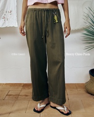 พร้อมส่ง Reverie Breezy Chino Pants - กางเกงขายาวเอวยางยืด (มี 2 สี)