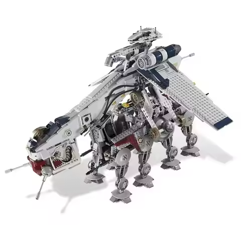 1758PCS Hot Toys Star Wars Republic Dropship With AT-OT Walker Compatible 10195 Transport Ship Toys 