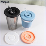 MUNDAN 3PCS Cup Dustproof Cover, Soft Seal Silicone Cup Lid, Leakproof Diameter 95mm Universal Tea C