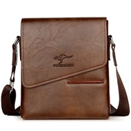 Summer Luxury Brand Vintage Leather Messenger Bag For Men Business Crossbody Bag Men's Shoulder Bag Front Pocket Male Handbags