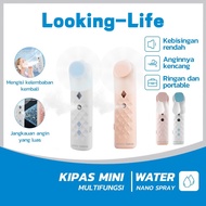 USB Rechargeable Kipas Fan Portable Mini Multifunction Battery Fan