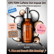 IOPE PDRN Caffeine Shot Ampoule 30ml BIO-PDRN 38% Caffeine 20000ppm Firming Depuffing Korean Serum