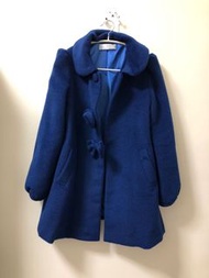 9.8成新/日系品牌絕美寶藍色大衣