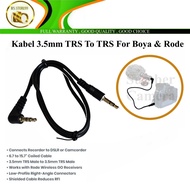 Cable TRS Boya Connector 3.5mm For Camera Original TRS to TRS