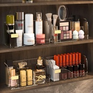HY/🏮Mirror Cabinet Storage Box Bathroom Cabinet Partitioned Organizing Box Washstand Cosmetics Lipstick Shelf Storage Bo