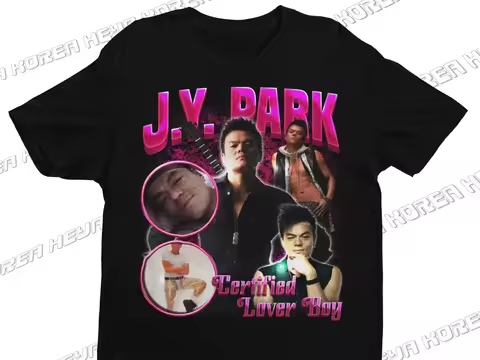 JYP Certified Lover Boy J Y Park Park Jin-young kpop bootleg meme t-shirt 200s ITZY tour concert shi