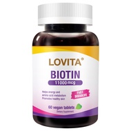LOVITA Love Vitamin 11,000mcg (60 Vegetarian Tablets) (Vitamin H, B7, biotin)