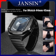 เคส + สาย iwatch ซีรีส์ 9 8 7 SE2 6 5 4 สายสแตนเลสสำหรับ Apple Watch 9 สาย โลหะเคสป้องกันหน้าจอขนาด