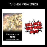 Yugioh Card - Mannadium Deck - 1-Sided Print (60 Cards)