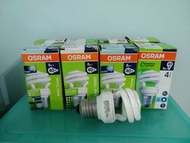歐司朗Osram慳電膽 E27白光 (8w) Energy saving bulbs day light
