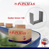 4 INCH SQUARE GUTTER CONNECTION PIPE / 140 WATER GUTTER PIPE GUTTER CONNECTION / GUTTER UNION 140 PI