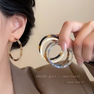 Hoop Exaggerated Earrings Retro Smudged Earrings Earrings Earrings Earrings