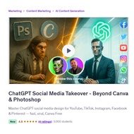 Canva Video Course-ChatGPT Social Media Takeover - Beyond Canva & Photoshop | Learn Canva 2025 | Ai 