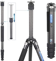 Compact Carbon Fiber Tripod 10-Layer Carbon Travel Camera Stand Detachable Monopod Accessory Threade
