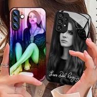Lana Del Rey 02 Tempered Glass Phone Case For Samsung Galaxy S24 Ultra S23 Fe S22 Plus S21 S20 S10 S