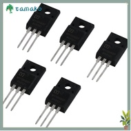 TAMAKO 5pcs Mosfet, 650V 10N65F MOS Field-Effect Transistor, MY10N65F 10A TO-220F Black MOSFET Trans