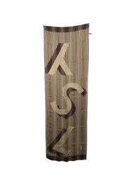 【日本直送 名牌中古包】Yves Saint Laurent YSL 條紋絲巾 棕色 YSL 絲綢 m6dnrp
