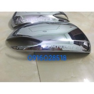 Chrome-plated mirror covers for Santafe 2019 2020 2021 anti-scratch op guong chieu hau ma xi
