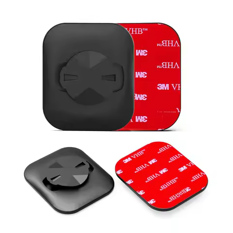 1pc Bike Phone Holder Gamin Base Back 3m Sticker Bicycle Computer Gps Bracket Mount Adapter Universa