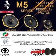 MOHAWK OEM PLUG & PLAY Speaker Perodua Myvi Alza Ativa Aruz Bezza Axia Viva Mid Bass / 2 Way Speaker